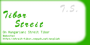 tibor streit business card